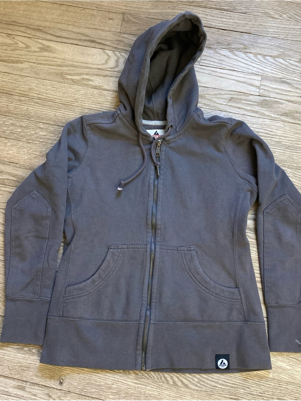 American Giant Full-Zip Hoodie in Gray Women’s Small